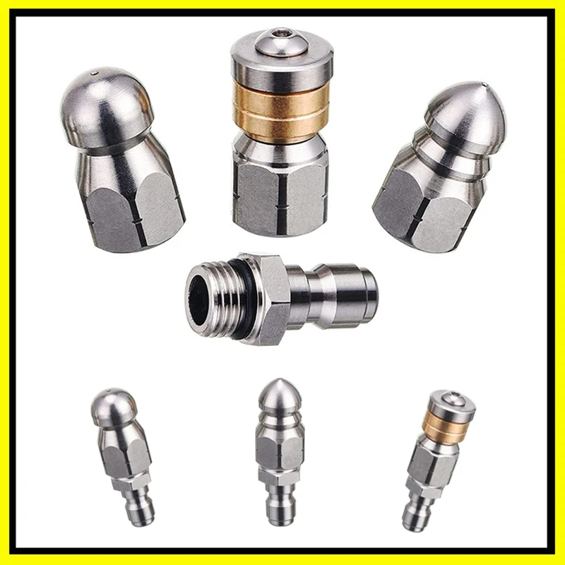 Drain Pipe Clip - Riool Afvoerslang Jet Clearning Nozzle RVS