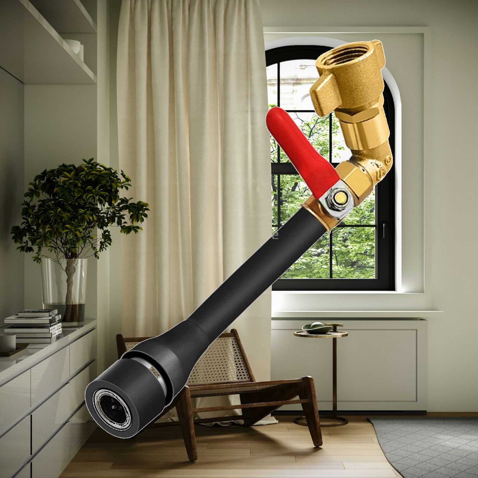 Compression Fitting Brass - Messing luchttank aansluitfittingen M16x1.5 snelkoppeling voor