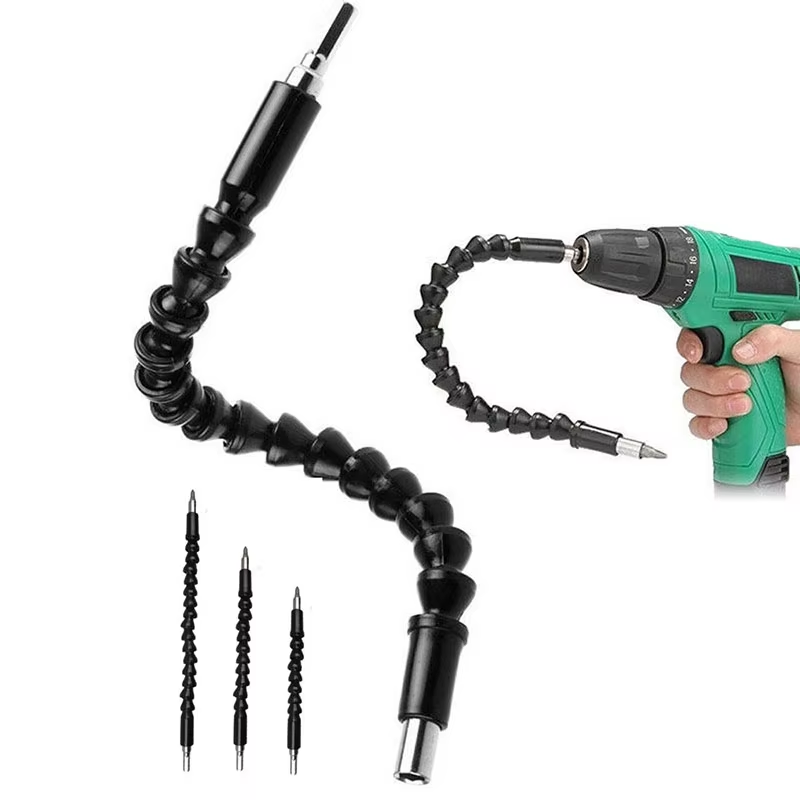 Drain Snake Flexible - Elektrische boormachine Schroevendraaierbit Multifunctionele universele slang