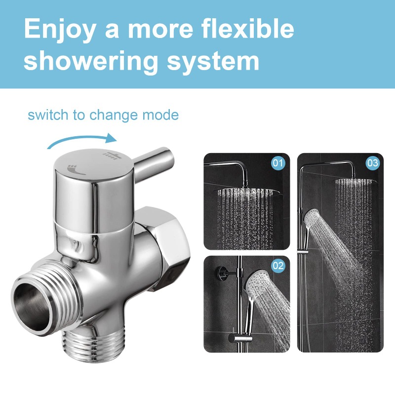 Messing metalen 3-weg doucheko - Shower Valve Cartridge recensie en prijs