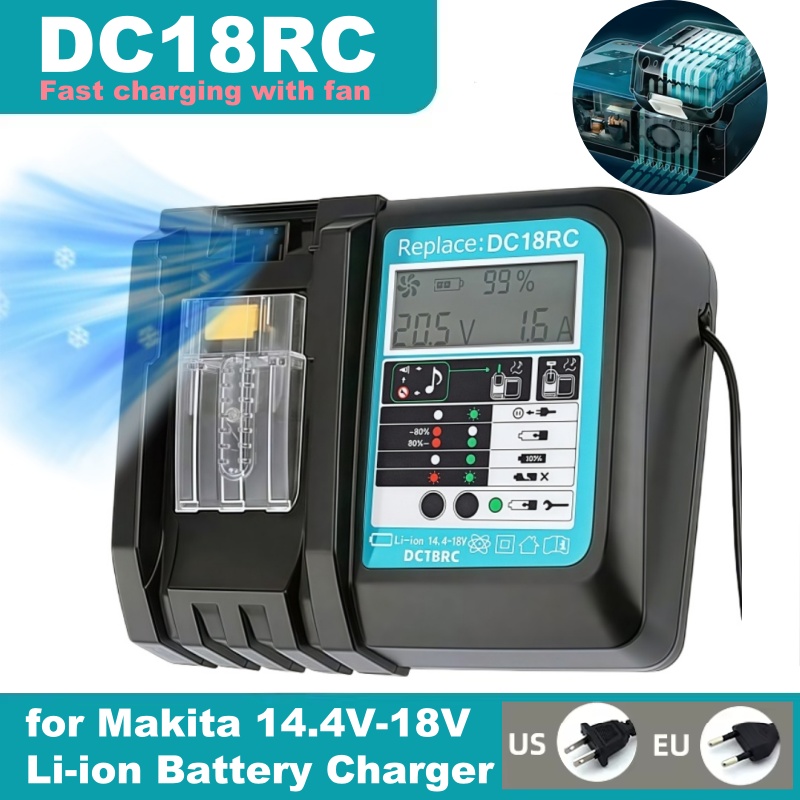 DC18RC Snel opladen met ventil - Makita Drill Hp1640 recensie en prijs